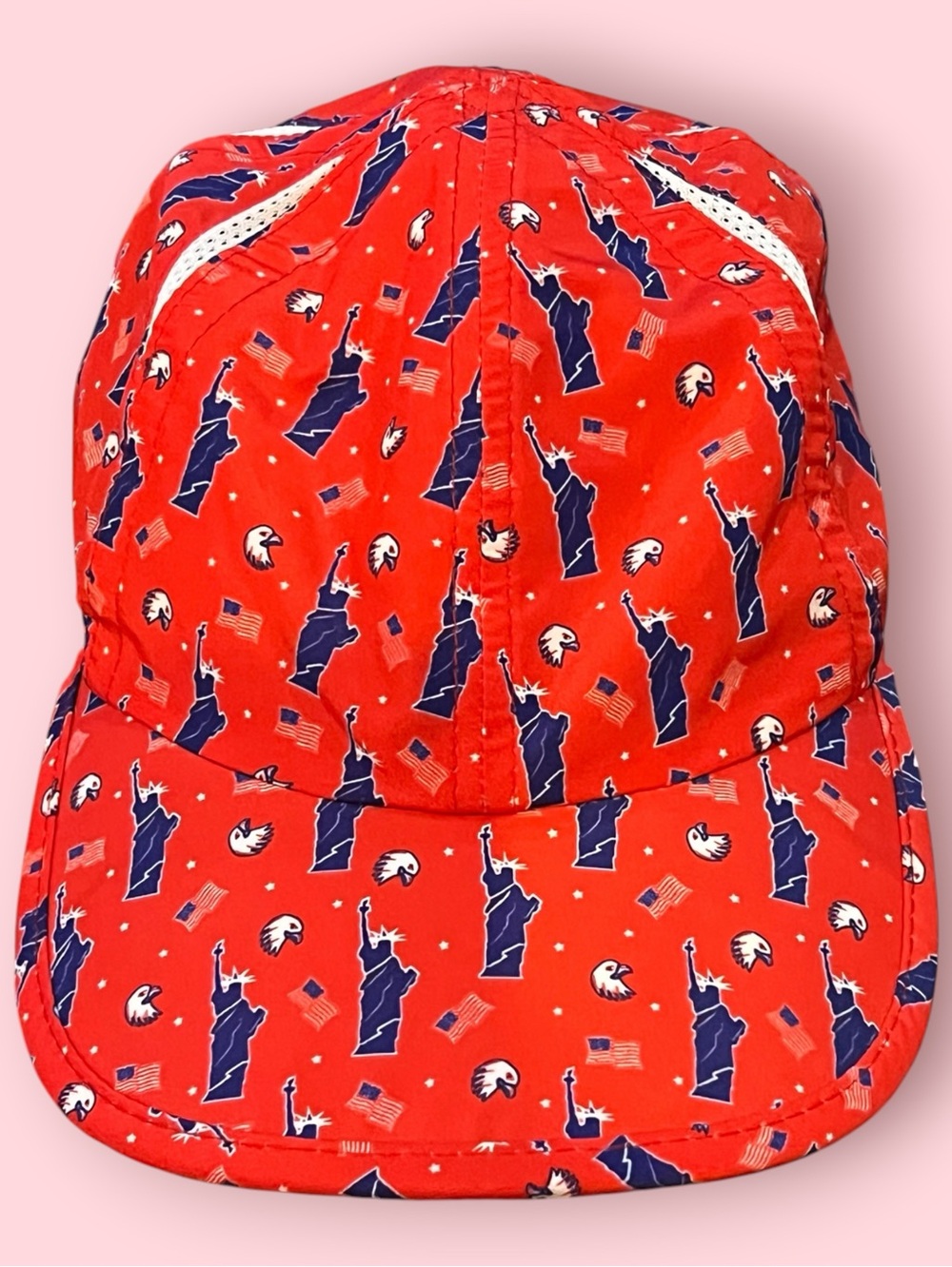 Sprints Running / Jogging Red Cap (Statue of Liberty Print)